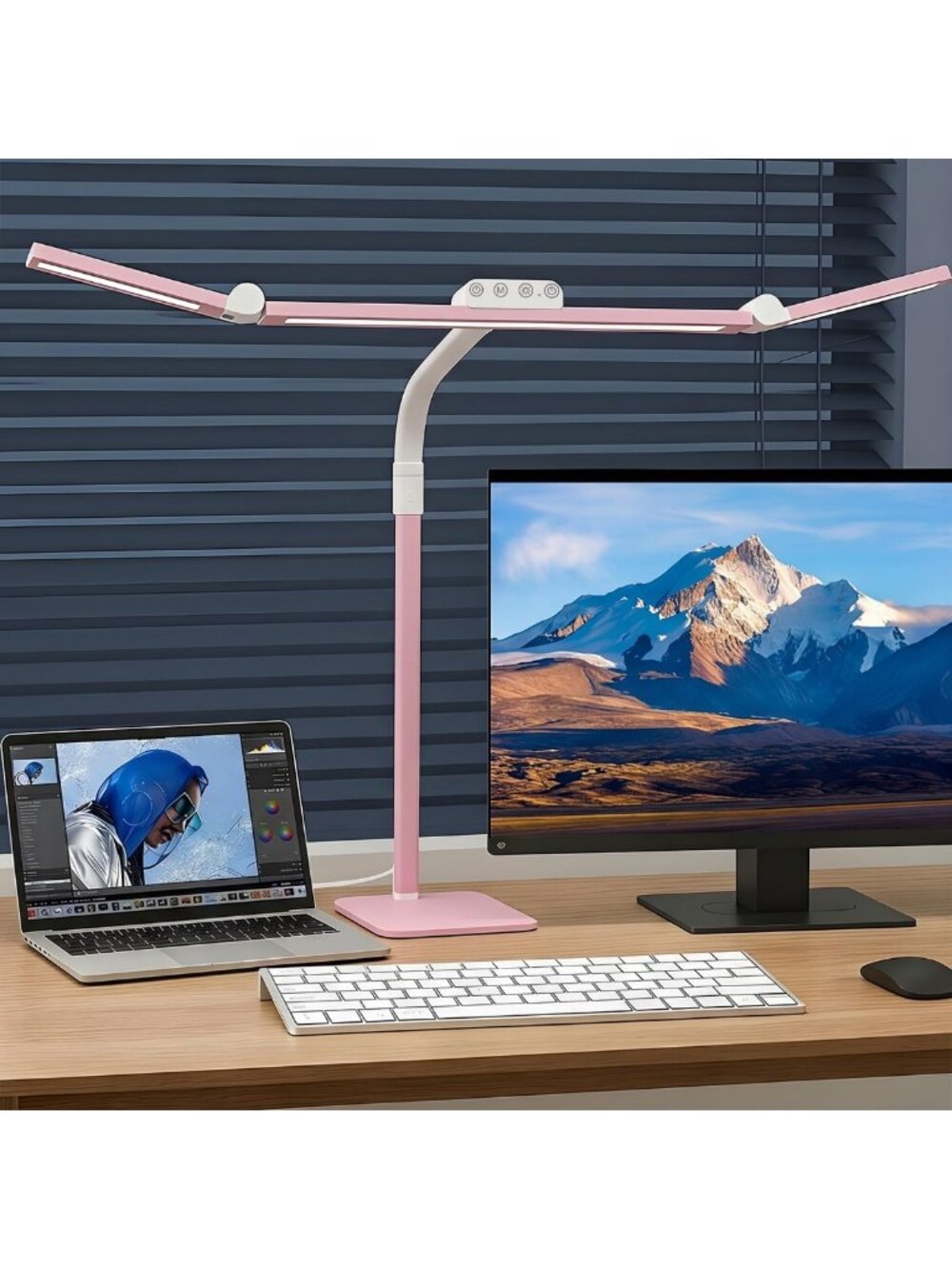 Adjustable LED Desk Lamp with Dimmable Light, Gooseneck Swing Arm for Home